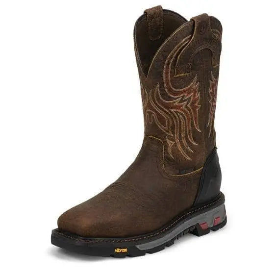 Justin Boots Driscoll Waterproof Safety Toe Pecan