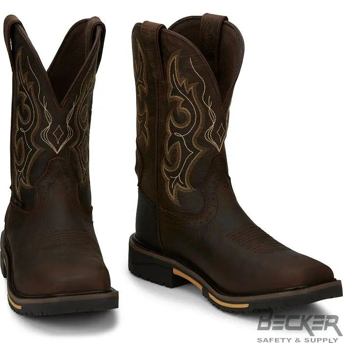 JUSTIN - JOIST 11" COMPOSITE TOE WATERPROOF WORK BOOT-10.5D  Becker Safety and Supply