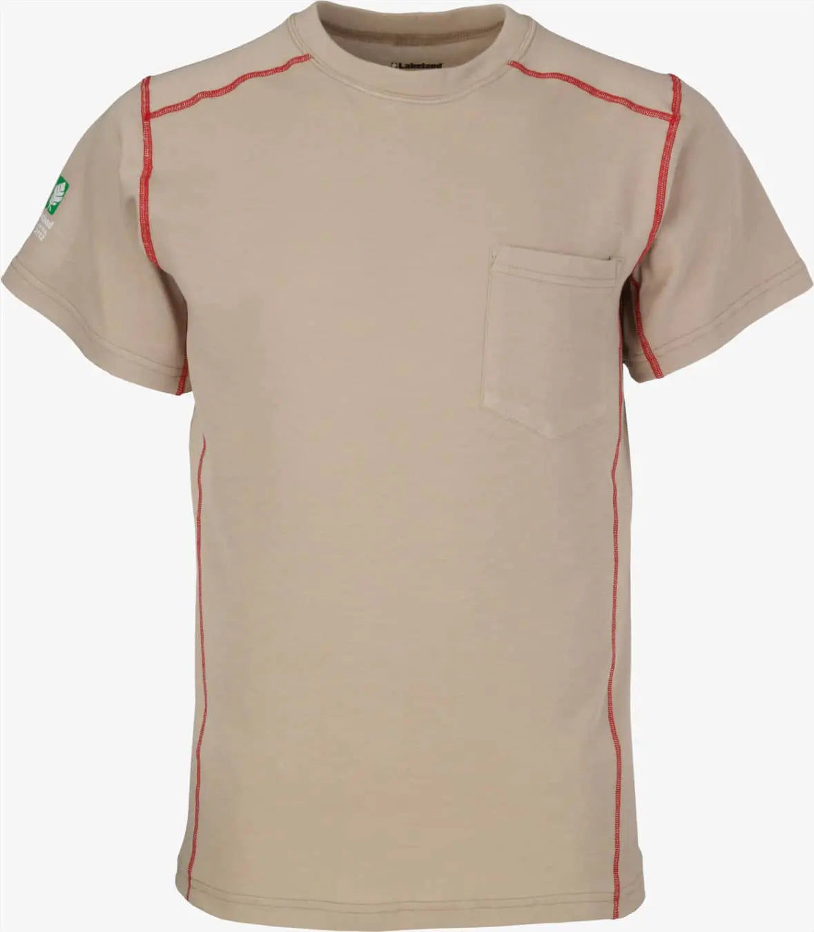 LAKELAND - High Performance FR Short Sleeve Knit Crew, HI-VIS Yellow - Becker Safety and Supply