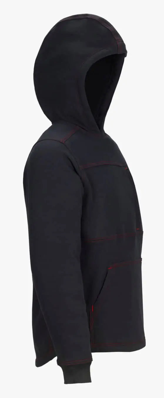 LAKELAND - Zip Front Hoodie. Dual certified, NFPA 70E, 2112 certified, Black - Becker Safety and Supply