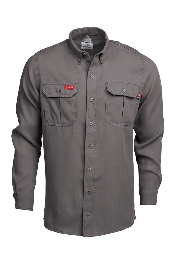 新品BELAFONTE TEAM UNIFORM SHIRTS LAPCO - FR Modern Uniform Shirts 5oz. Tecasafe, Gray - Becker Safety