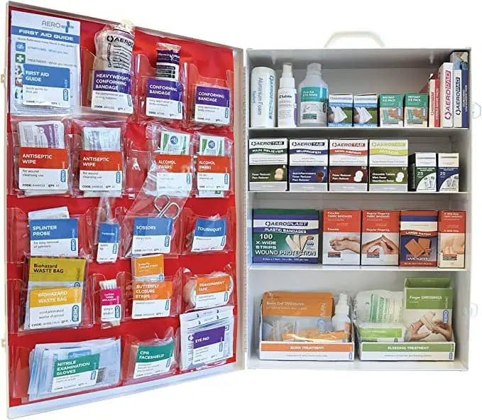 Surefill - 4 Shelf Metal Cabinet 150 Series Class B (w/ Meds) - Becker Safety and Supply
