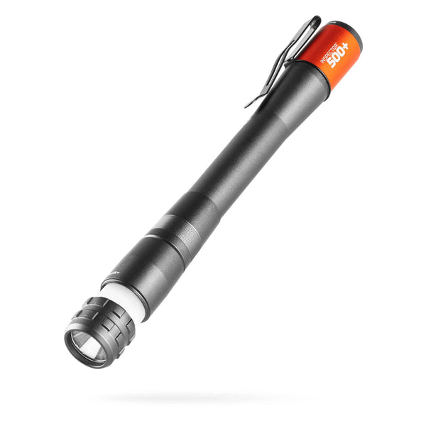 nebo flashlight 6189 Inspector 500+ LED Pen Light, Rechargeable Options:Medium / Matte Black (55-57cm) RS Nets USA - Slovenia positioned switch provides simple