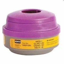 NORTH SAFETY - Organic Vapor and Acid Gas Cartridges with P100 Particulate Filter - Becker Safety and Supply