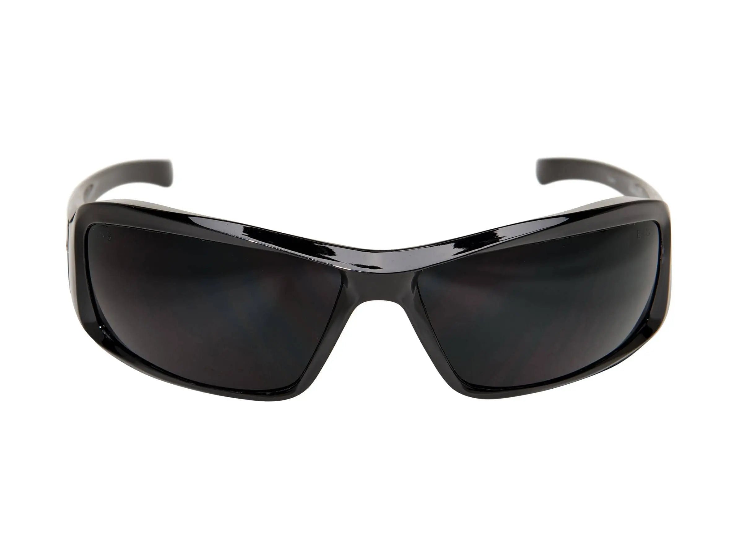 EDGE - Brazeau Skull — Black & Gray Winged Skull Frame / Polarized Smoke Lens - Becker Safety and Supply