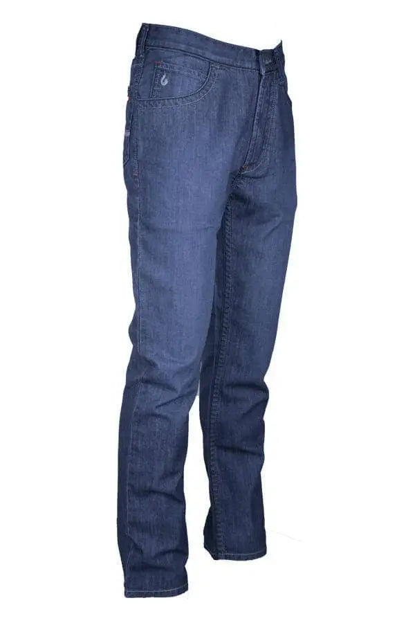 LAPCO - 11oz. FR Comfort Flex Jeans 3/1 Twill Weave Denim 69% Cotton - 30% Modacrylic - 1% Elastane - 34X38 - Becker Safety and Supply