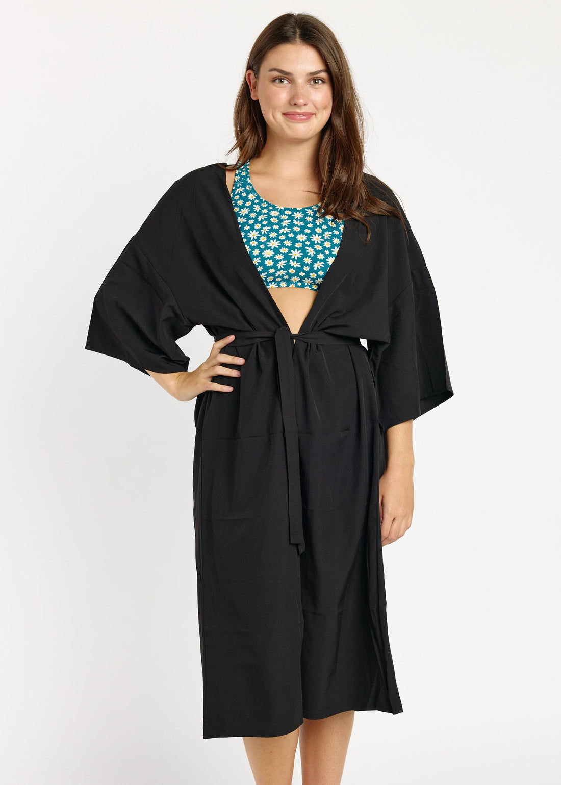 Long Kimono Beach Cover Up