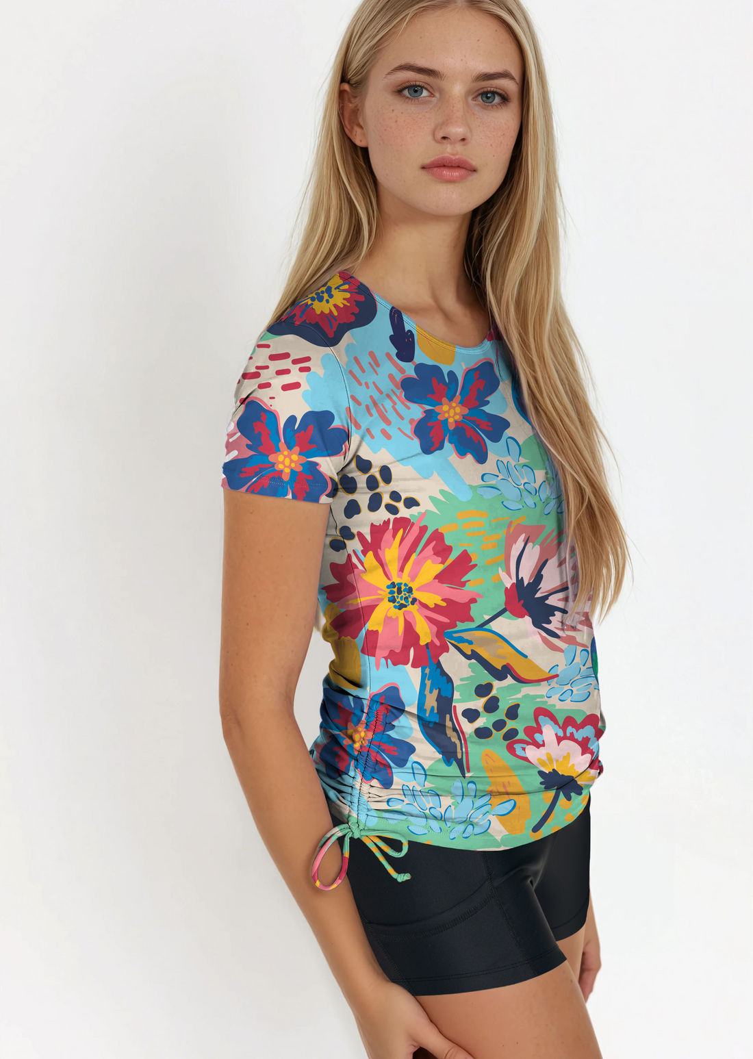 Short Sleeve Adele Swim Top