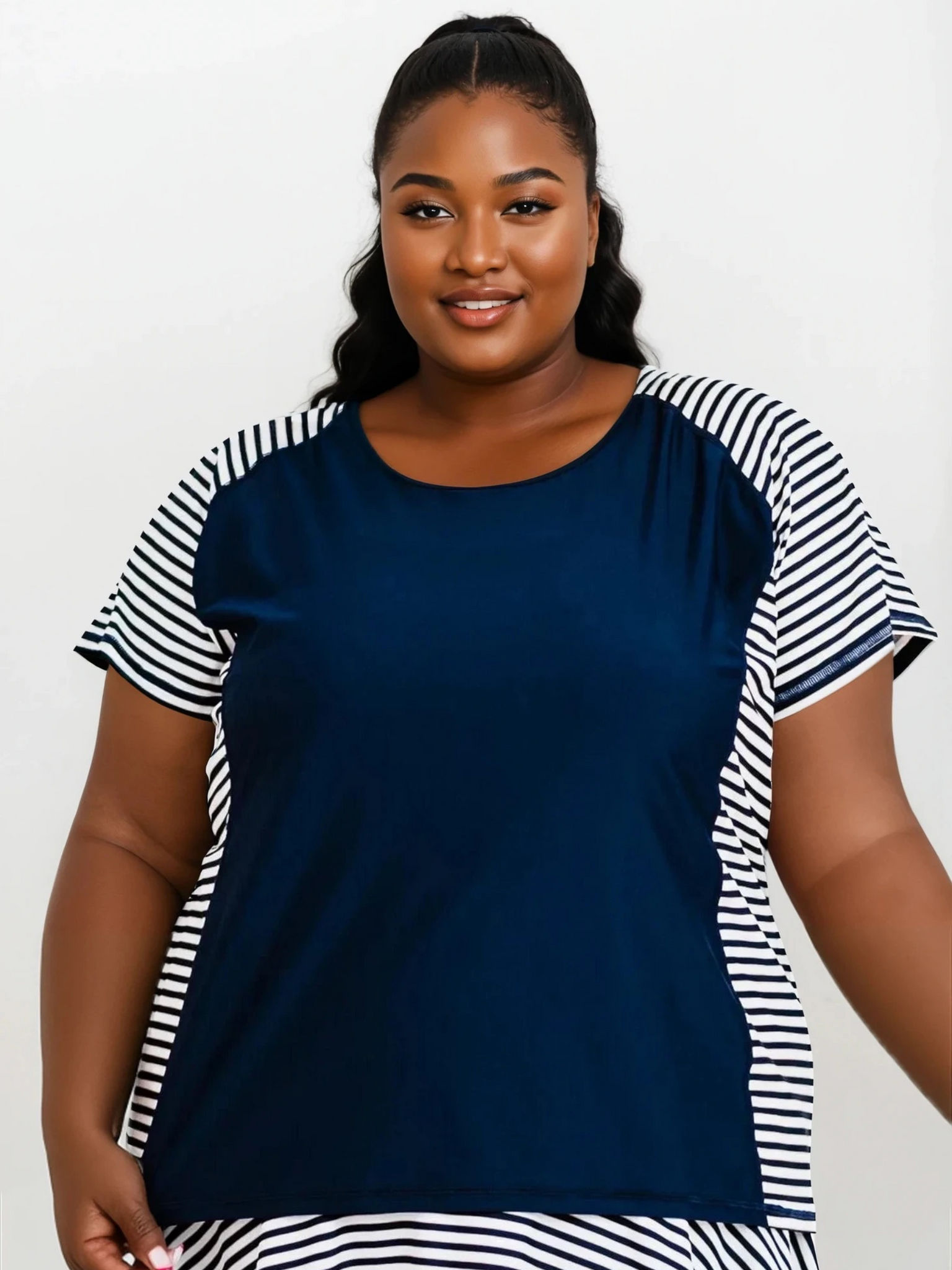 Loose Fit Adele Swim Top | Plus Size