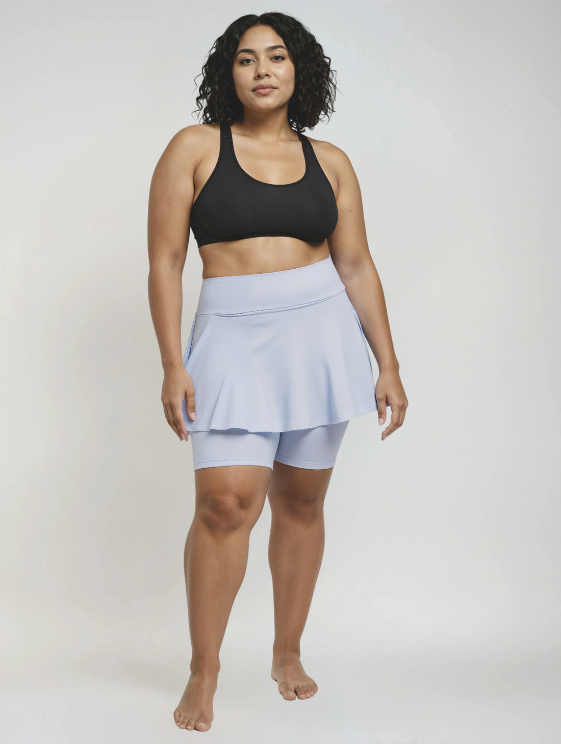Midi Swim Skort With Bike Shorts | Final Sale