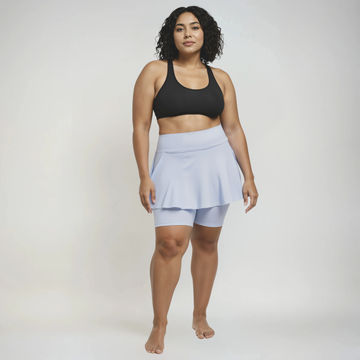 Midi Swim Skort With Bike Shorts | Final Sale