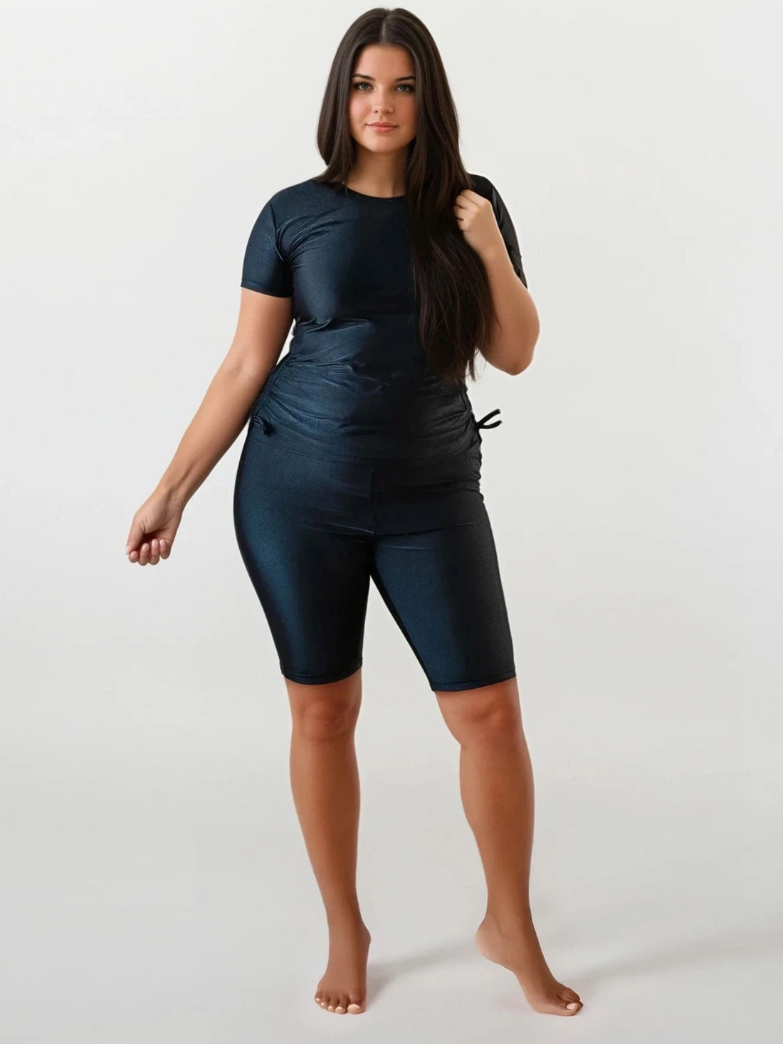 Short Sleeve Adele Swim Top | Plus Size