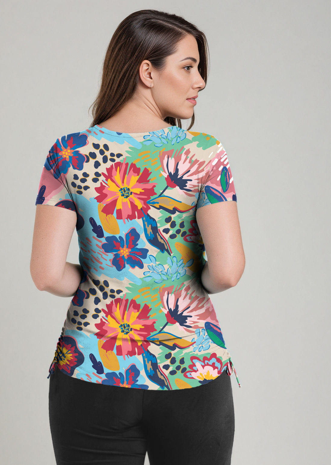 Short Sleeve Adele Swim Top | Plus Size