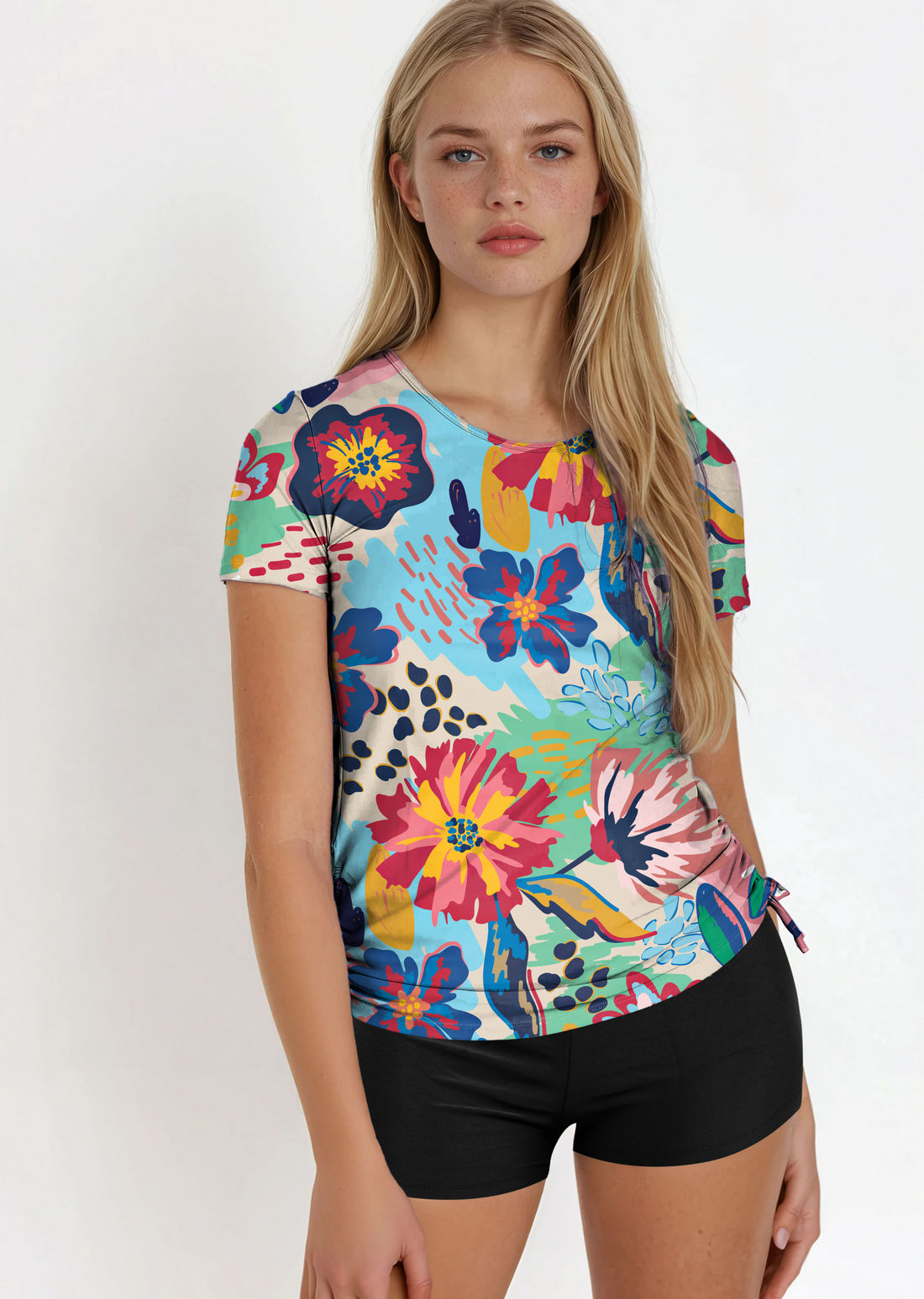 Short Sleeve Adele Swim Top
