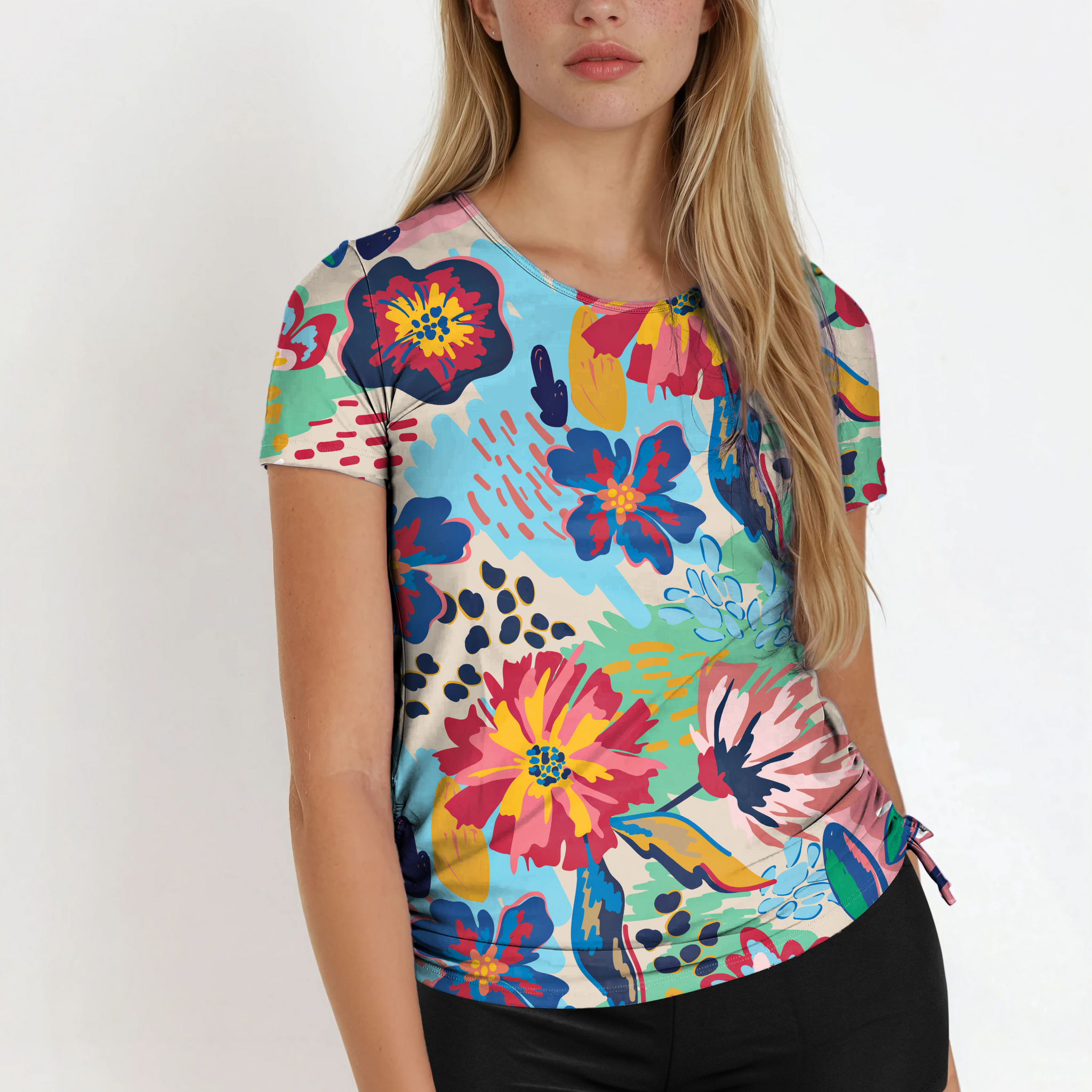 Short Sleeve Adele Swim Top