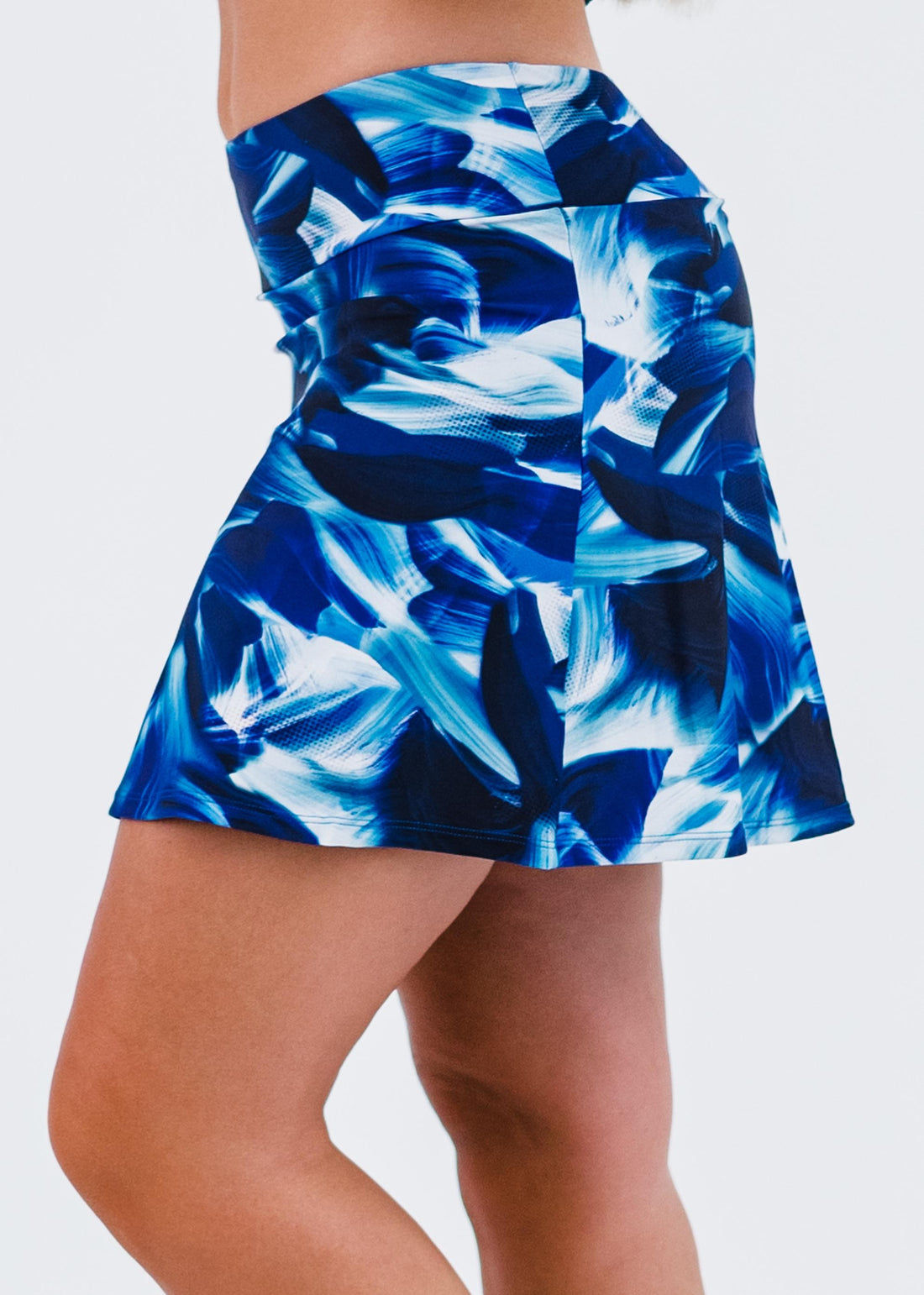 A-line Swim Skort - White (Textured)