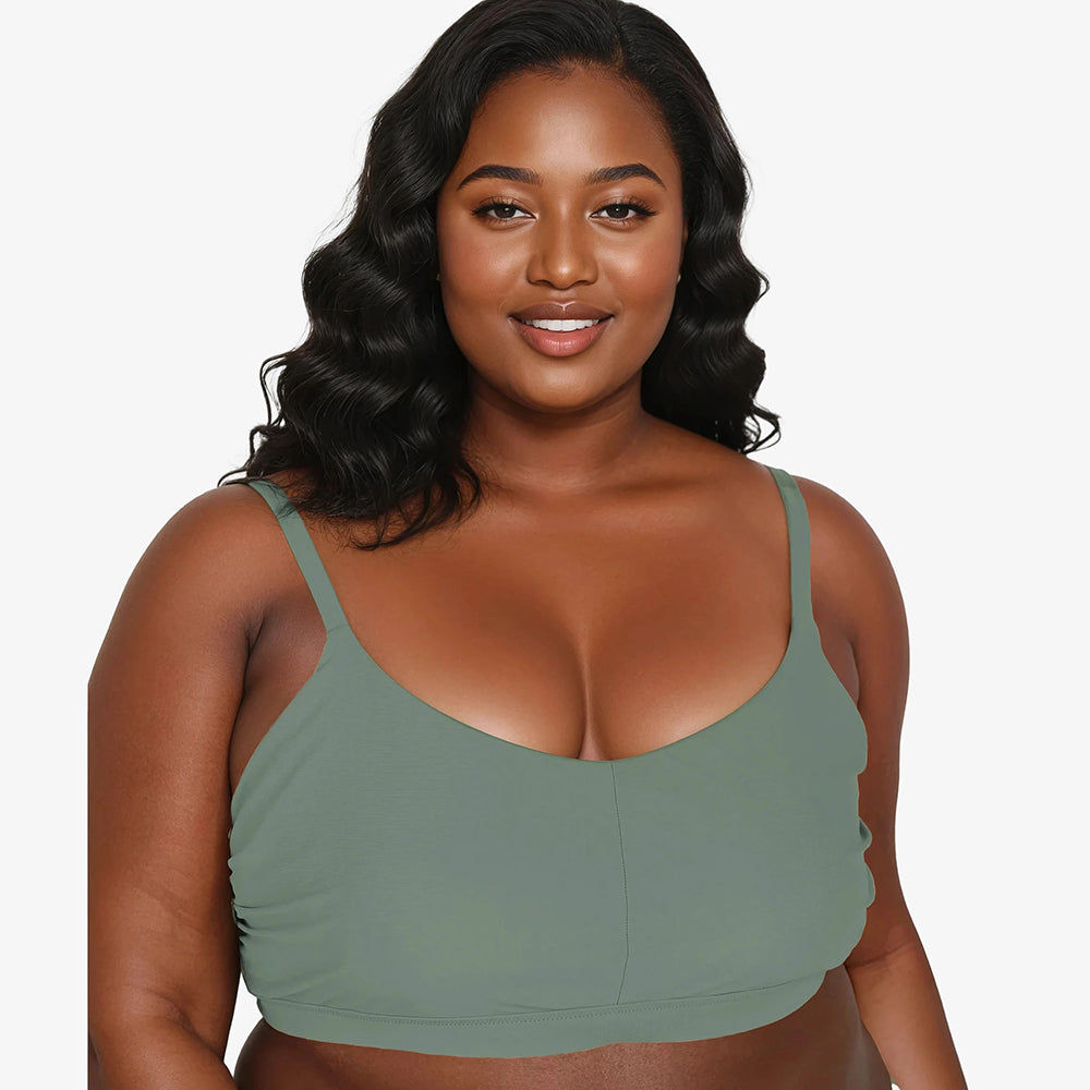 Adjustable Strap Clasp Swim Bra - Calypsa