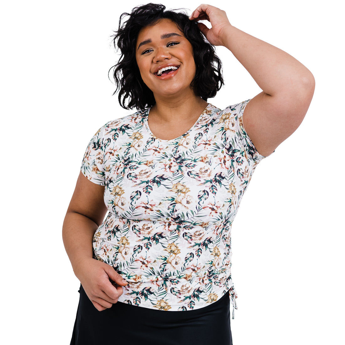 Short Sleeve Adele Swim Top | Final sale