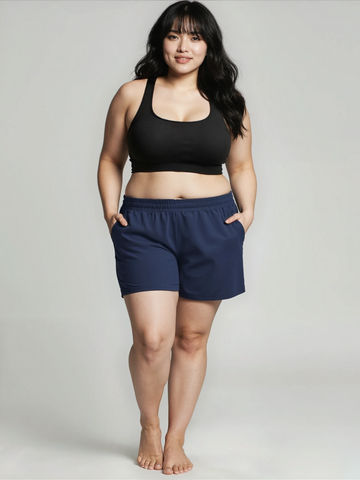 Classic Fit Swim Shorts With Panty | Plus Size