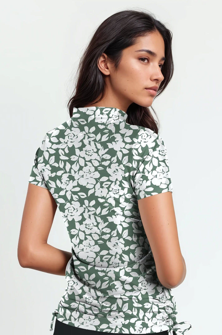 Half-Zip Adele Swim Top