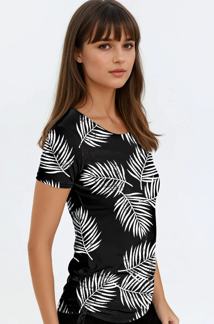 Short Sleeve Adele Swim Top