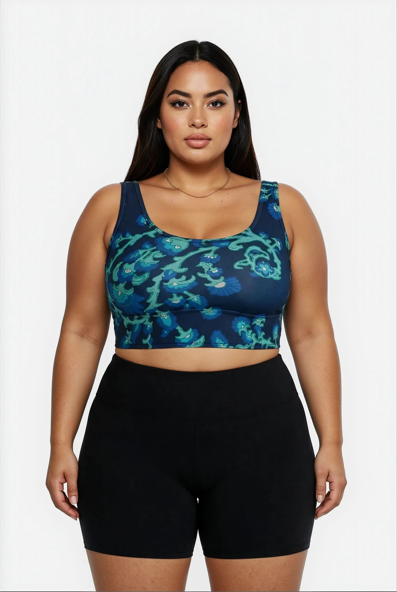 Longline Swim Bra | Plus Size