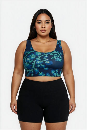 Longline Swim Bra | Plus Size