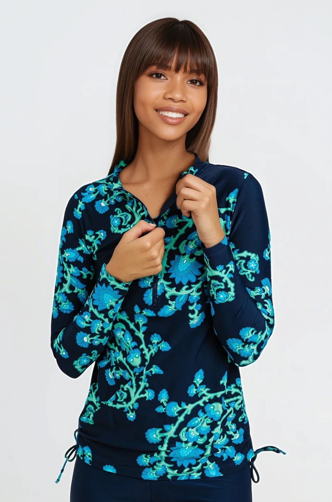 Half-Zip Nora Swim Top