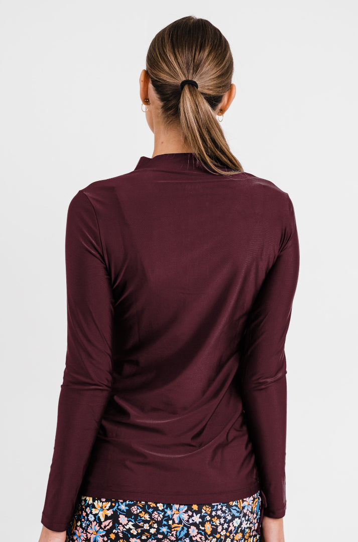 Half-Zip Nora Swim Top