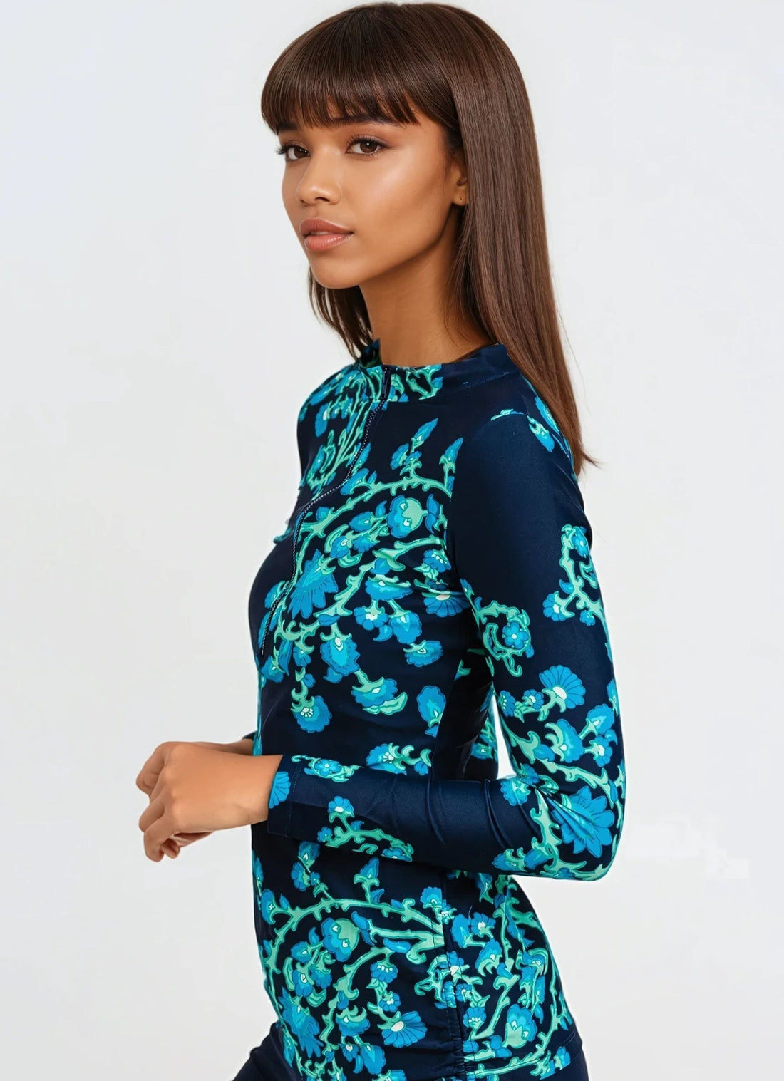 Half-Zip Nora Swim Top