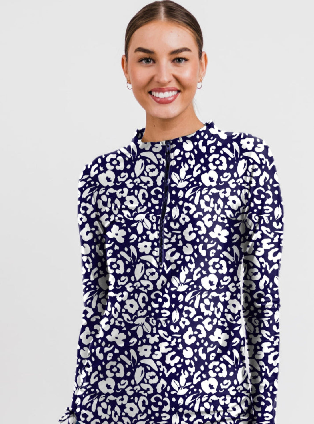 Half-Zip Nora Swim Top