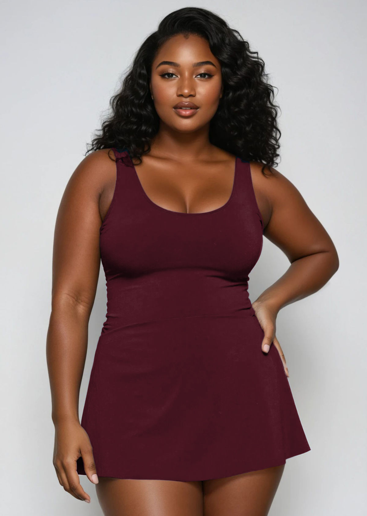 ladies swim dresses plus size Lands' End Women's Plus Size Crochet Monokini Swim Dress Swimsuit - 18W