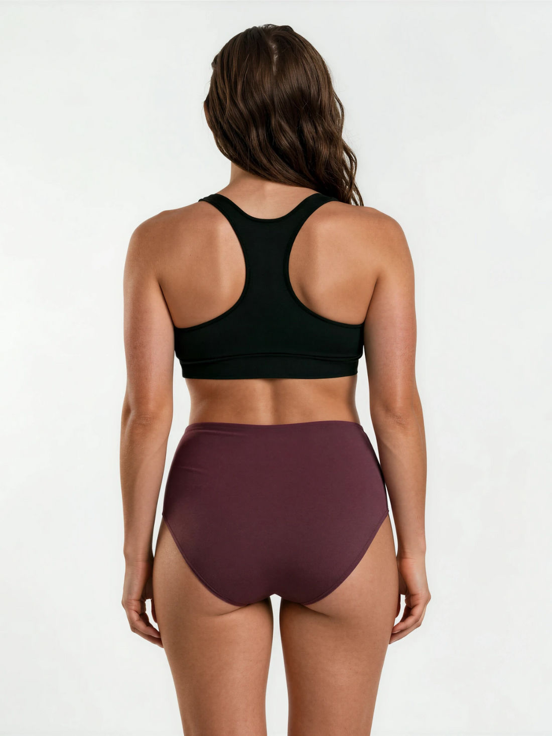 High Waisted Full Coverage Bikini Bottom