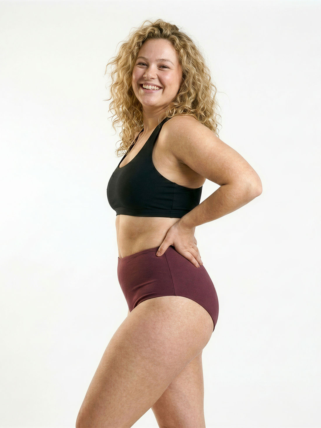 High Waisted Full Coverage Bikini Bottom | Plus Size