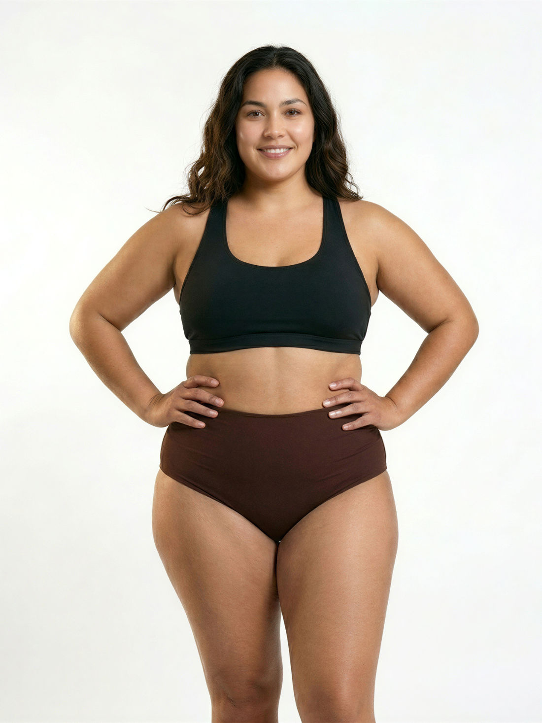 High Waisted Full Coverage Bikini Bottom | Plus Size