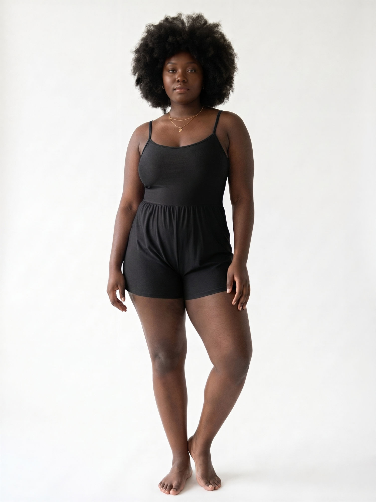Ivy Swim Romper - Plus Size | Built-in Bra & Adjustable Fit