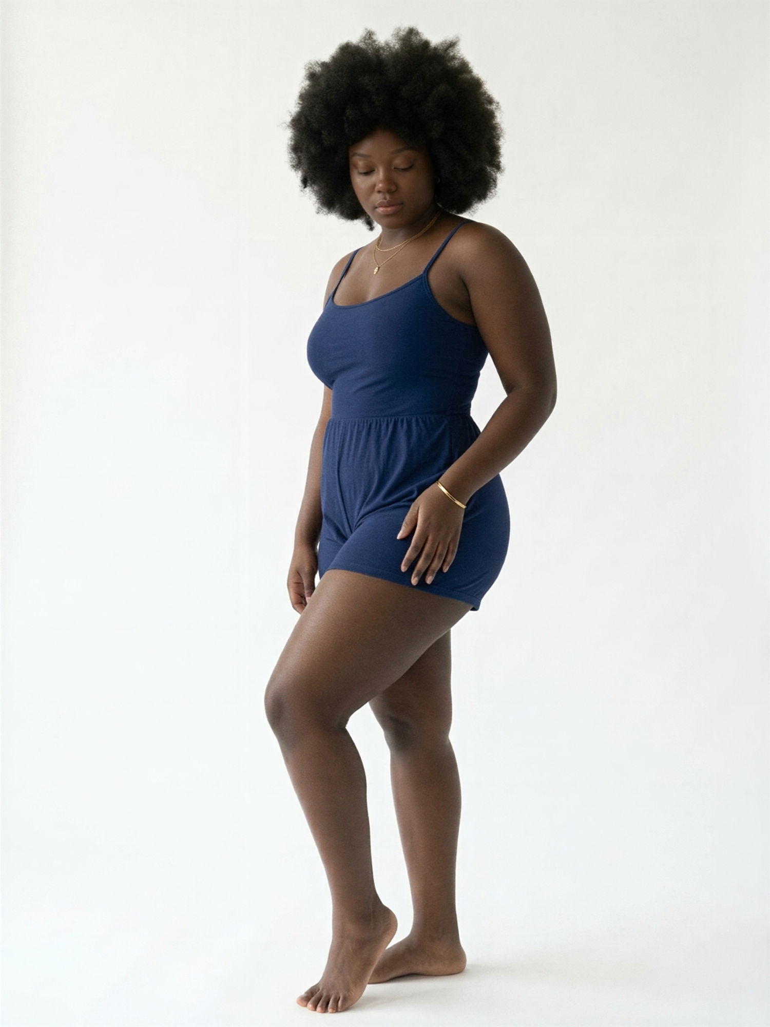 Ivy Swim Romper - Plus Size | Built-in Bra & Adjustable Fit