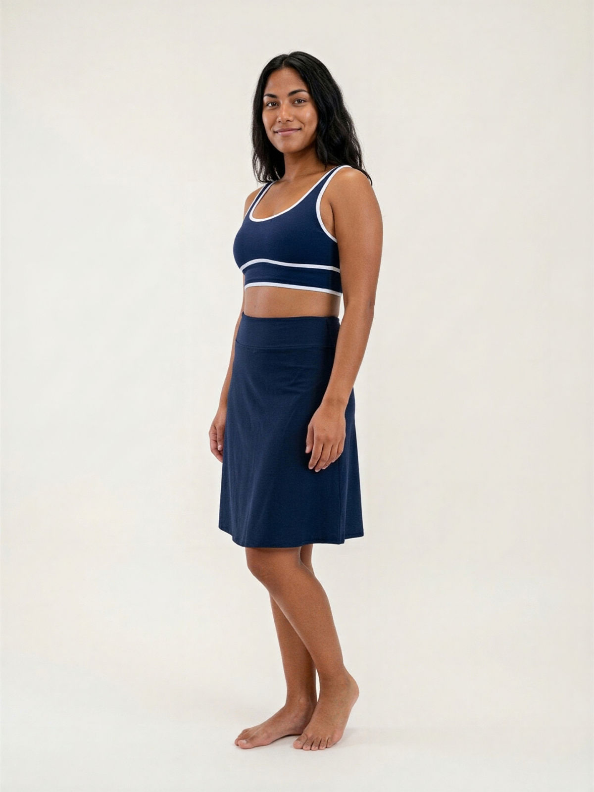 Knee Length Swim Skort | Calypsa
