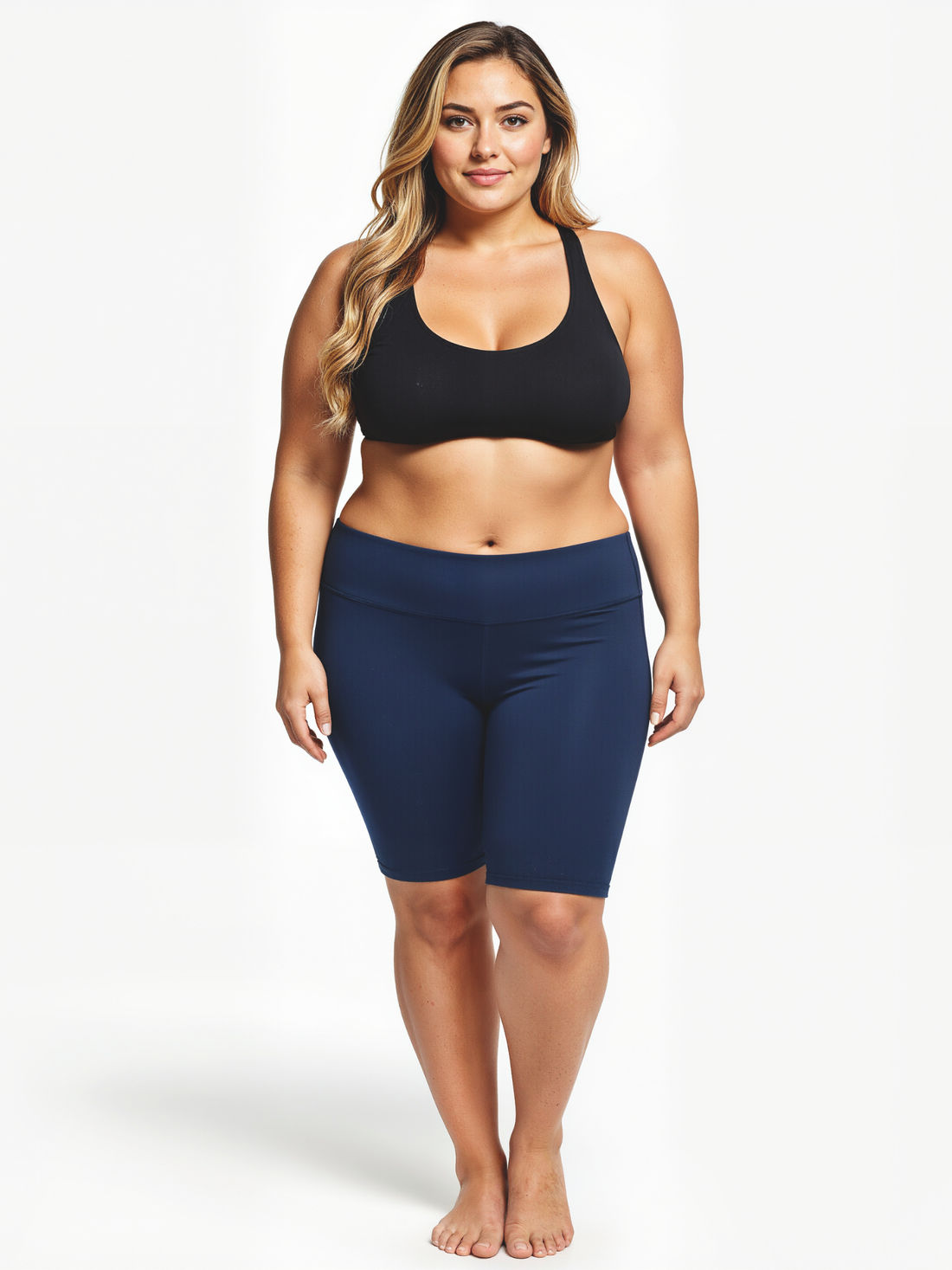 Long Bike Swim Shorts | Plus Size