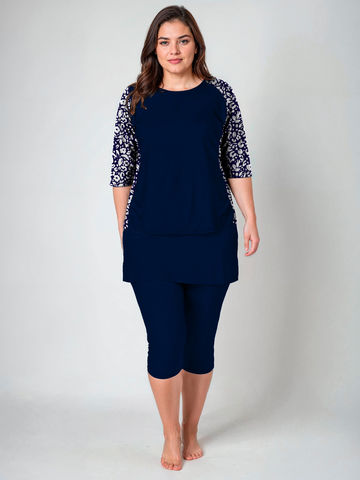 Loose Fit Margaux Swim Top | Plus Size