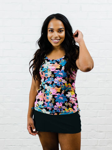 Maya Tankini Swim Top With Built-in Bra | Final Sale
