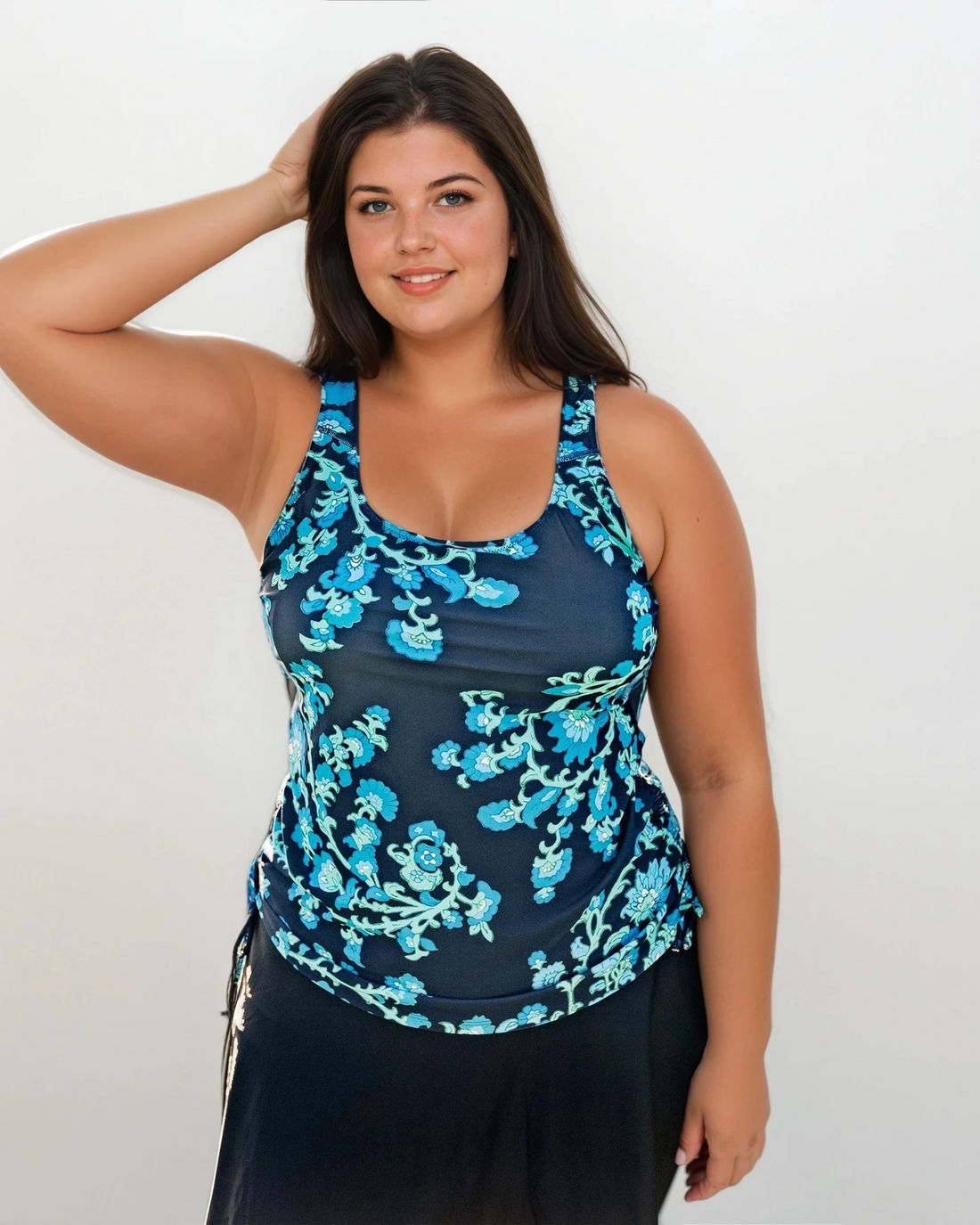 Maya Tankini Swim Top With Built-in Bra | Plus Size