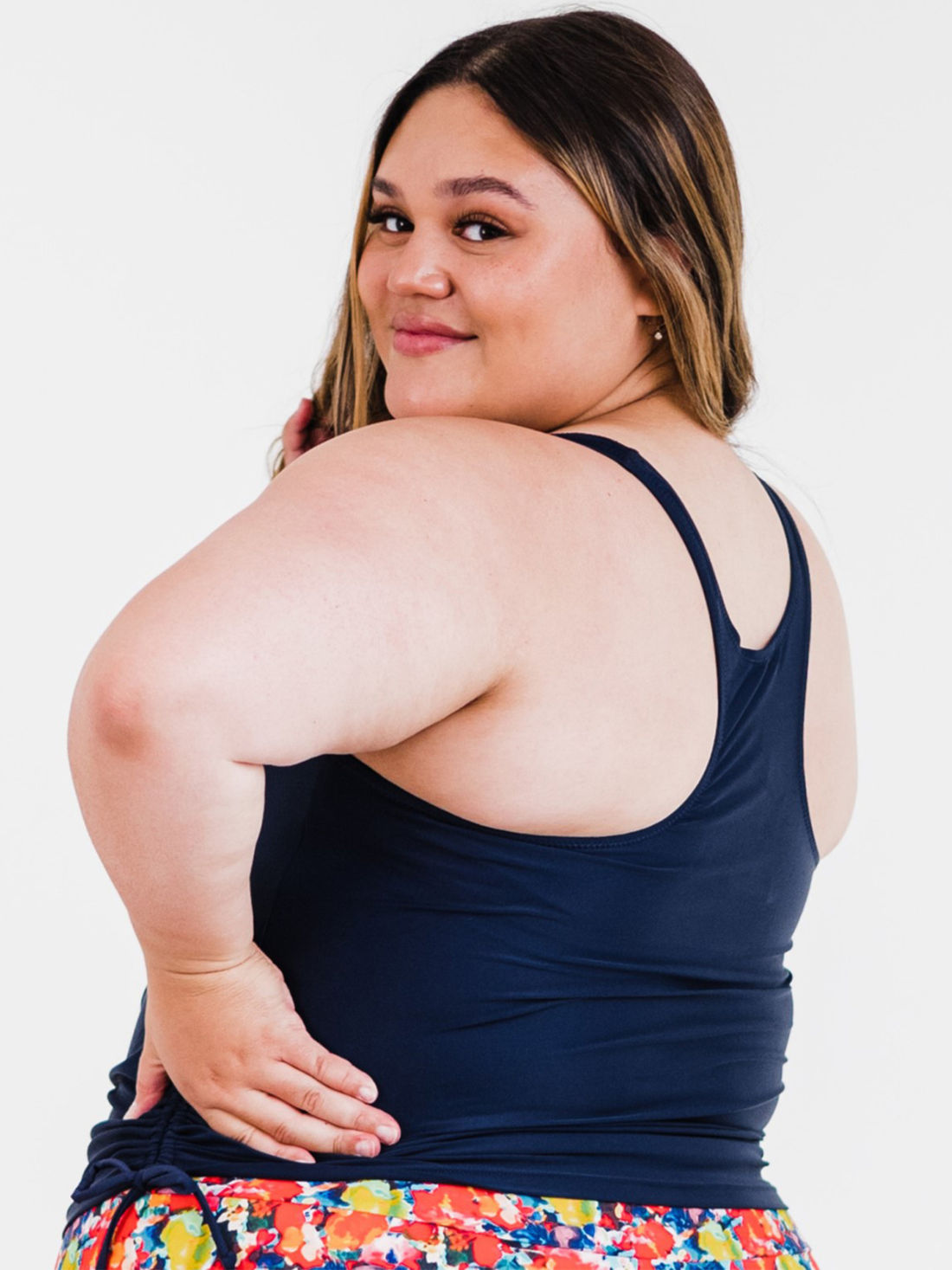 Maya Tankini Swim Top With Removable Cups | Plus Size