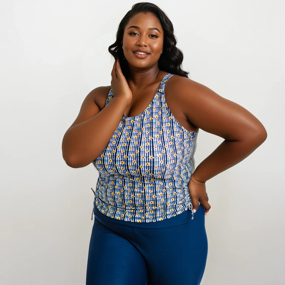 Maya Tankini Swim Top With Built-in Bra | Plus Size