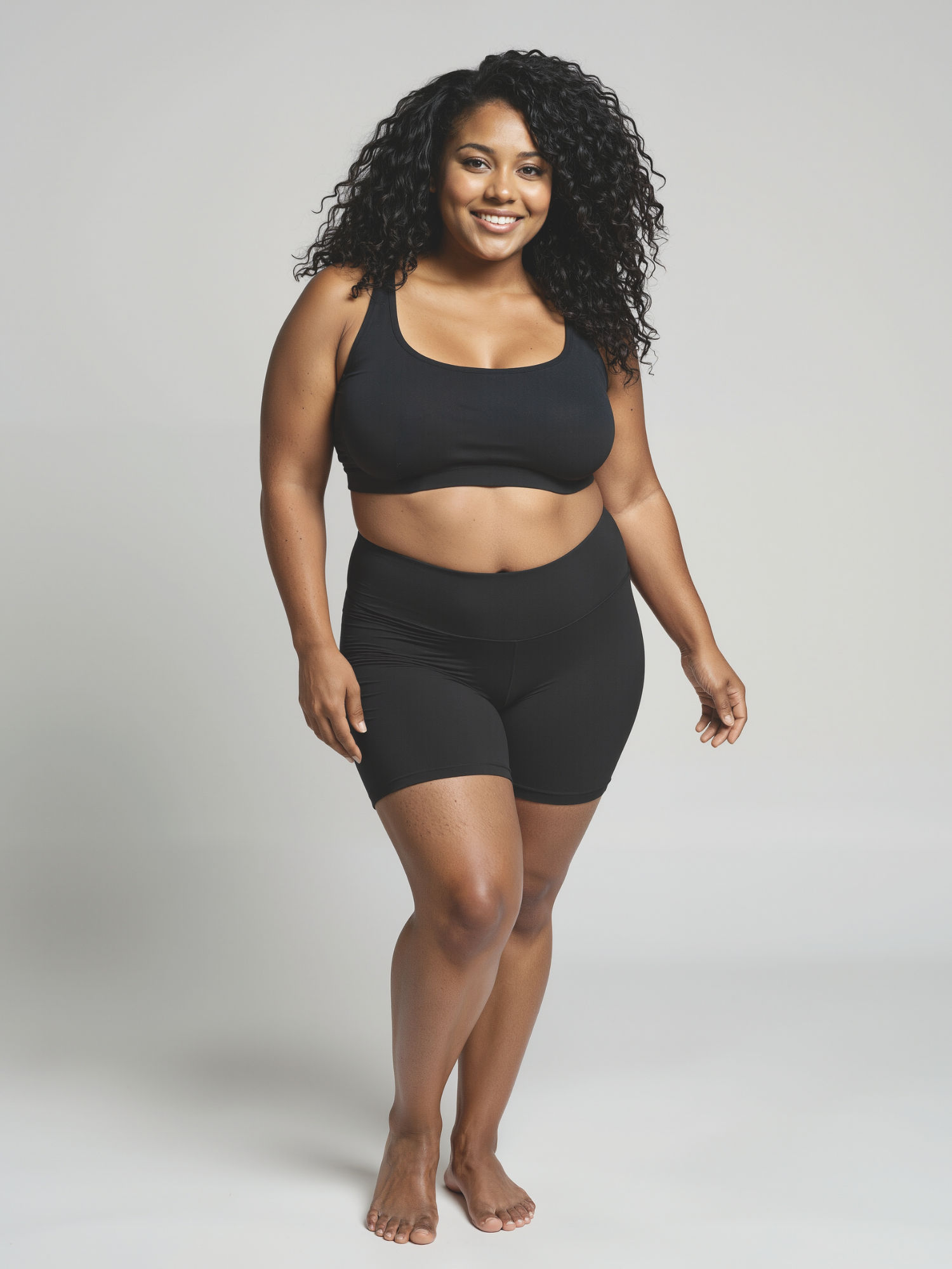 Mid-Thigh Swim Shorts | Plus Size