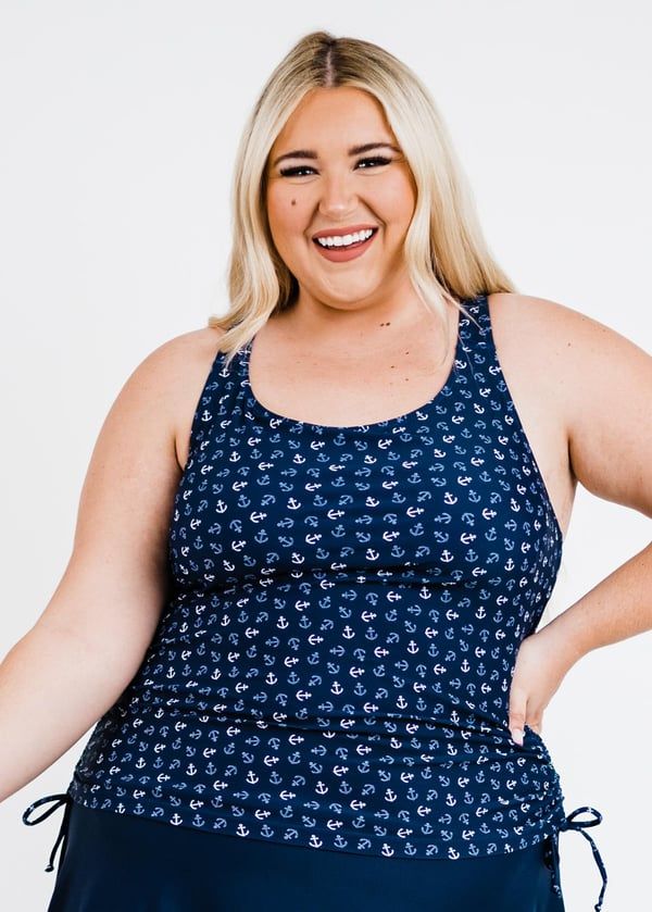 Maya Tankini Swim Top With Built-in Bra | Final Sale
