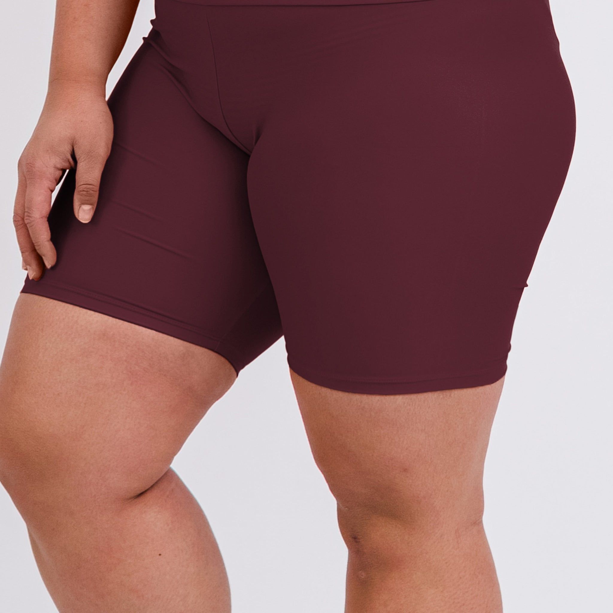 Mid-Thigh Swim Shorts | Plus Size