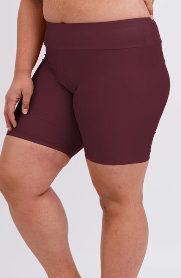 Mid-Thigh Swim Shorts | Plus Size