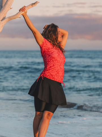 Short Sleeve Adele Swim Top
