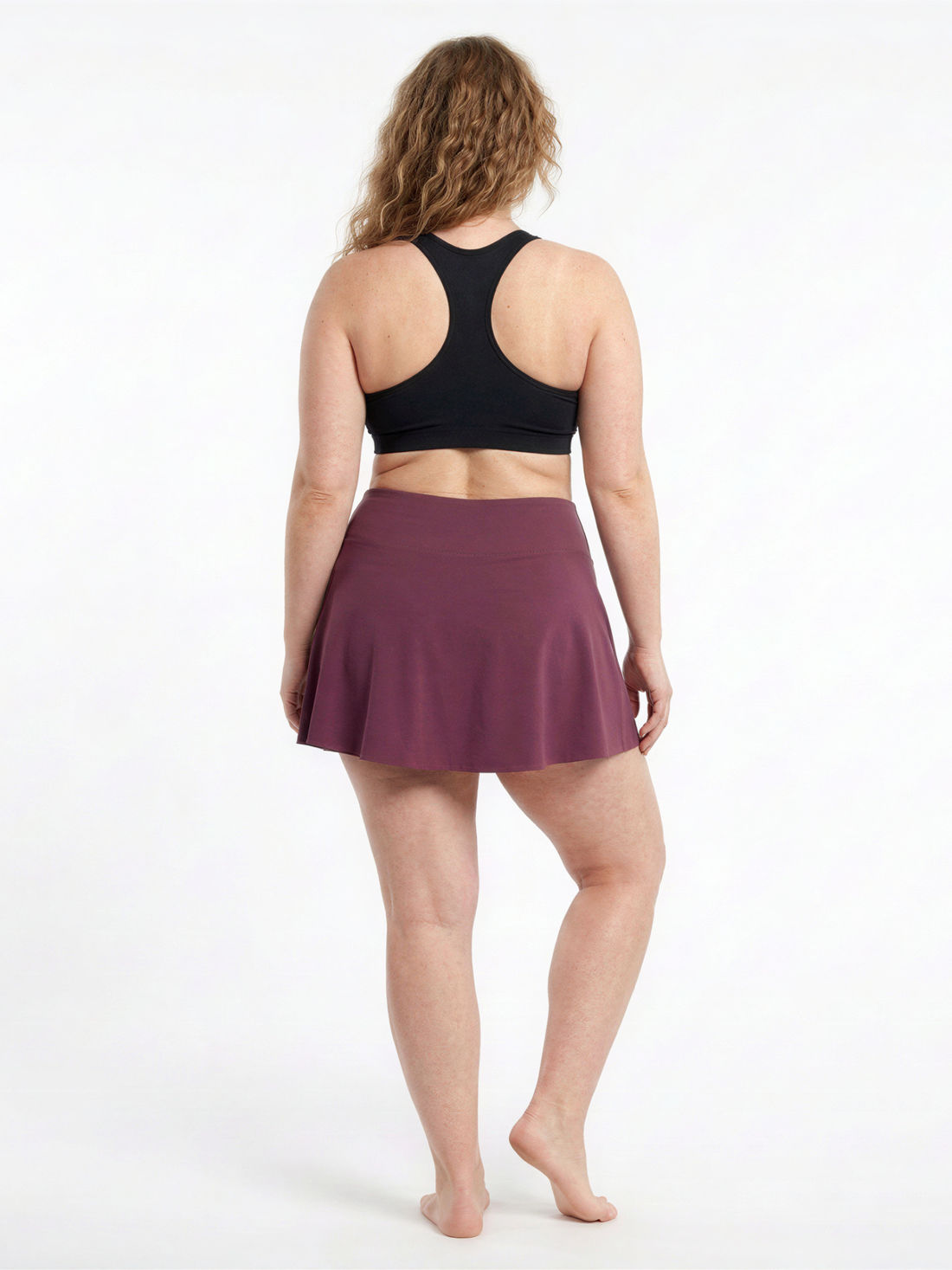 Short Swim Skort With Shorts | Plus Size